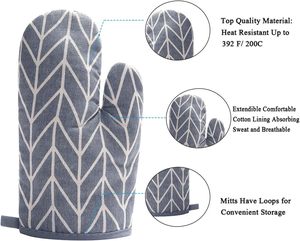 Guanti da forno grigiosi riciclati <span class=keywords><strong>in</strong></span> <span class=keywords><strong>Silicone</strong></span> tamponamento antiscivolo cottura cottura alla griglia presine e guanti per barbecue - Product Image 2