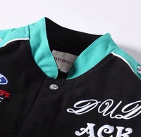 Veste de course vintage sur mesure en gros, taille plus, pour hommes, avec patchs brodés, en coton, veste de pilote de moto, veste bomber