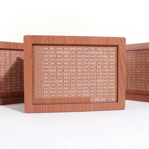 Hucha de madera personalizada con número <span class=keywords><strong>CFA</strong></span>, regalo novedoso, decoración del hogar, hucha para ahorrar dinero, <span class=keywords><strong>Franc</strong></span> - Product Image 2