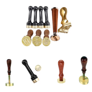 Sellos de cubitos de hielo multicolor y de tamaño con cabeza de latón macizo Mango de madera Sellos de cera de sellado para whisky <span class=keywords><strong>Mojito</strong></span> Drinks <span class=keywords><strong>Bar</strong></span> - Product Image 5