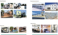 Conteneur en acier de 20 pieds, préfabriqué, conteneur plat préfabriqué pour hôtel, entrepôt, magasin, parc, toilettes, hôpital