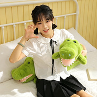 Nouveauté Peluche Alligator Douce et Mignonne, Coussin de Sommeil Long en Forme de Crocodile pour Fournisseurs de Cadeaux de Fêtes