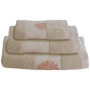 Ibiza Beige Set 3 asciugamani da lavoro marini 100% cotone ad asciugatura rapida alta qualità 30X50 cm 50X100 cm 70X140 cm di altezza - Product Image 1