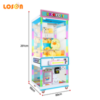 Machine à griffes LED de luxe, homologuée CE, pour la distribution de poupées, équipement de jeu d'arcade à monnayeur à fort potentiel de profit pour centres commerciaux