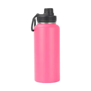 Customized 12-64oz Double Wall Stainless Steel Vacuum Flask Wide Mouth Insulated Drink Bottle Thermos Sport Water Bottle