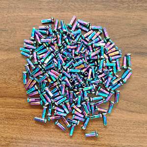 Rayons de vélo en acier inoxydable à haute résistance, anodisés arc-en-ciel, 14G*263, couleur personnalisée pour roues de VTT/Route - Ensemble de rayons avec kit de tétons - Product Image 6