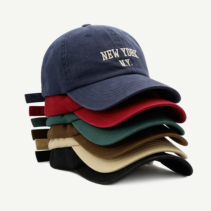 Casque ttes New York bestickte Gorras Phantasie gebogene Krempe Herren Mützen Hüte Baseball mützen benutzer definierte Logo