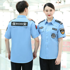<span class=keywords><strong>Salopette</strong></span> de travail pour portes de jardin pour femmes Vêtements de travail en toile Vêtements de travail Uniforme Tissu d'été Us Security Guard Uniform Shirts - Product Image 6