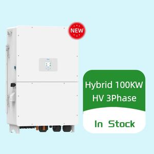 Inversor Solar Híbrido Triple de 100KW, Trifásico, Alto Voltaje, 98.7% de Eficiencia, Salida 380/400V, Modelo SUN-100K-SG02HP3-EU-GM10, en Stock - Product Image 1