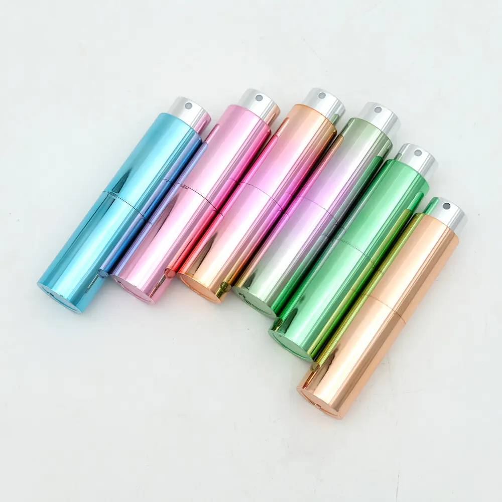 Navulbare Reis 10Ml Aluminium Zwarte Parfum Verstuiver Twist Up Stick Deodorant Fles Met Verpakking