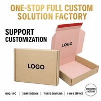 Boîtes en carton ondulé en papier kraft personnalisées pour l'emballage d'ordinateurs, laminage brillant, matériaux recyclés, fermeture magnétique, envoi postal
