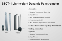 High Precision Electronic STCT-1 Dynamic Penetrometer Lightweight Soil Bearing Capacity Tester with 1 Year Warranty for Geotech