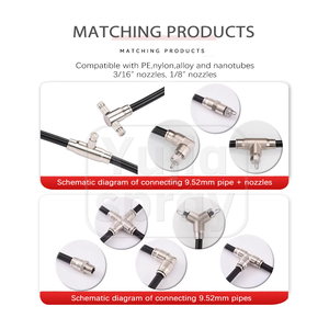 3/8" High Mist Accessories Lock Fog Connector Easy-connector Sprayer Nozzle - Product Image 3