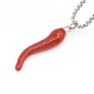 Collier pendentif piment rouge tendance 2018 - Product Image 2