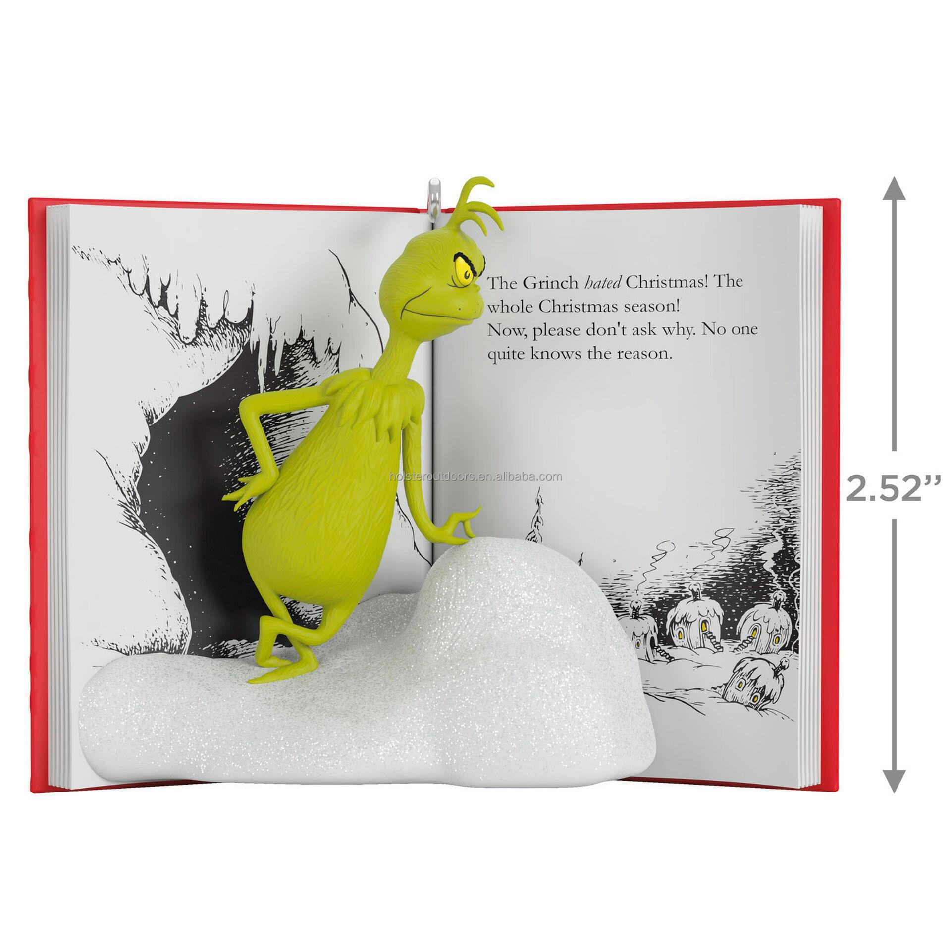 Hallmark Keepsake Christmas Ornament 2022,How Stole holiday A Sour Grinchy Frown funny books Ornaments for Xmas Tree decor