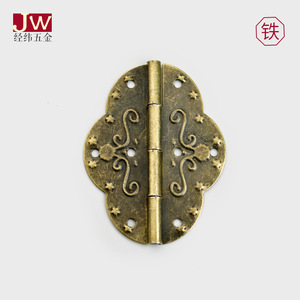 Bisagra ovalada antigua Jw de 69x53 mm, de hierro, para montaje en superficie, diseño tradicional, para caja de madera, accesorio de ferretería para embalaje. - Product Image 1