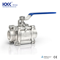 Poignée CF8M 1000WOG de haute qualité 1/4 ''-2'' vanne à boisseau sphérique DN10-DN50 pour l'eau bon prix OEM personnalisable 2PC/3PC Options