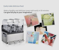 Tête multifonction trois réservoirs de saveur espace boisson congelée slash daiquiri margarita slushie slush machine 3 réservoirs nouveau commercial