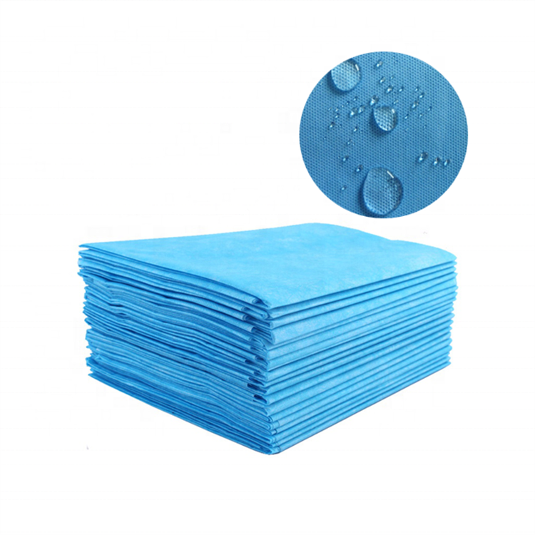 Customer designed 100% pp non woven disposable bedsheet patient transfer sheet bedsheet roll in blue