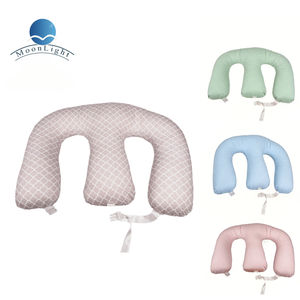 Almohada de Cuerpo Personalizada en Forma de U Grande Moonlight para Lactancia Materna, Embarazo, para Dormir, de Poliéster Lavable - Product Image 1