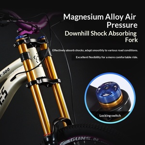 Bicicleta de Montaña con Cuadro de Aluminio, 10 Velocidades, Horquilla de Suspensión de Aire, Frenos de Disco Mecánicos, Buje de 120 Clics, Suspensión Trasera, 100 kg - Product Image 4