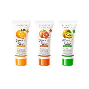Chất lượng cao làm sạch sâu cải thiện ngu si đần độn mịn màng và dịu dàng giai điệu da lâu dài giữ ẩm VC trái cây sữa rửa mặt 100g - Product Image 4