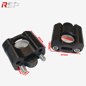 Adaptor Klem Pengangkat Setang Motor CNC Aluminium 22mm hingga 28mm Universal 1 Set - Product Image 2