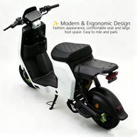 Promotion : Moto électrique cargo 48V/60V avec moteur brushless 1000W, double porte-bagages, pour livraison de repas et coursiers