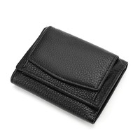 Dompet Kartu Kulit Asli Custom Print untuk Pria Wanita, Dompet Kartu Model Western untuk Menyimpan Uang dan Kartu
