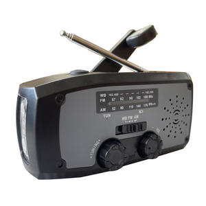 Rechargeable Outdoor Factory OEM Hand Crank Radio AM FM 3 Band <b>LED</b> Flashlight Portable Weather Alert Radio Multi Function - Product Image 4