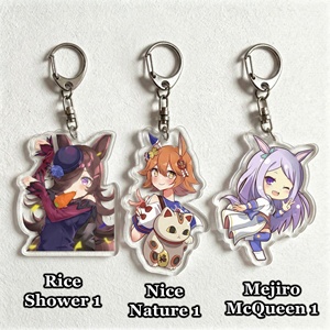 OEM ODM <span class=keywords><strong>Anime</strong></span> Uma Musume Pretty Derby Acrylic <span class=keywords><strong>Anime</strong></span> Chibi Charm Umamusume Llavero Colgante para Bolso de Chica Jinete Kawaii Regalo <span class=keywords><strong>Otaku</strong></span> - Product Image 3
