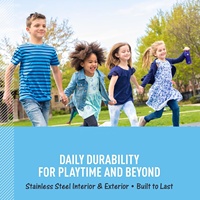 Bouteille d'eau avec bec verseur, bouteille d'eau isotherme en acier inoxydable pour enfants, couleur marine, garde les boissons froides plus longtemps pour l'école et les jeux, sans BPA