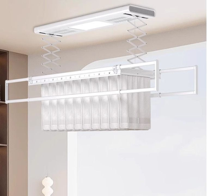 Tendedero de ropa inteligente Elevación automática Secado al aire Estante de secado Ahorro de espacio Puertos de ventilación laterales - Product Image 5