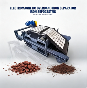 Separatore Elettromagnetico a Sospensione Magnetica Potente, Rimuove Metalli <span class=keywords><strong>Ferrosi</strong></span> dal Materiale Sfuso - Product Image 1