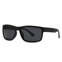 Lunettes de soleil polarisées TAC unisexes surdimensionnées grises, tendance et populaires, pour le sport, avec logo personnalisé, protection UV400, verres PC