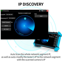 NOYAFA NF-IPC715 Probador de CCTV 4K HD Todo en Uno, Monitor Multifunción para Cámaras IP con Batería Integrada, Cable Wi-Fi para Soporte PoE