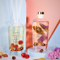 Diffuser Reed Botol Kaca dengan Aroma Alami Bunga Awet dan Set Hadiah Mewah