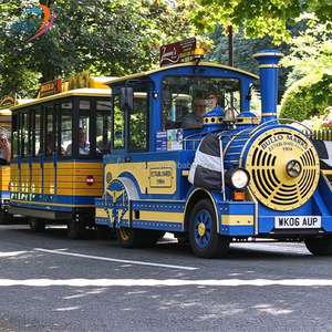 Train électrique sans rail pour enfants, idéal pour les parcs d'attractions extérieurs, les zones touristiques, les quartiers historiques et les promenades en bord de rivière - Product Image 3