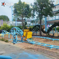 Humanb Powered Roller Coaster Amusement Park Ride Theme Park Mini Coaster avec vélo