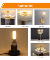 Lampe LED G9 4,8W avec driver IC, AC 220-240V, IRC supérieur à 80, large plage de température de couleur (CCT) de 2700K à 6500K, non dimmable, en céramique.