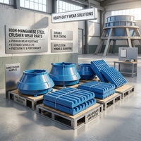 Pièces de rechange pour concasseur à mâchoires en acier à haute teneur en manganèse, plaques dentées fixes, oscillantes et mobiles, résistantes à l'usure pour l'exploitation minière