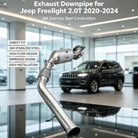 Downpipe Knalpot SS304 Performa Tinggi untuk Jeep Freelight 2.0T 2020-2024 Pemasangan Langsung Tuning Daya Modifikasi Upgrade
