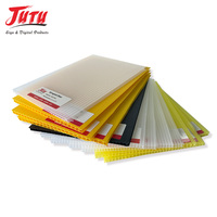 JUTU Heavy-Duty 4mm PP Feuille de plastique ondulé-Résistant aux intempéries pour les panneaux de chantier