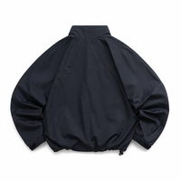 Veste coupe-vent technique unisexe à col montant et fermeture éclair intégrale, style streetwear et activewear, veste coach, personnalisation OEM ODM, vente en gros et en vrac