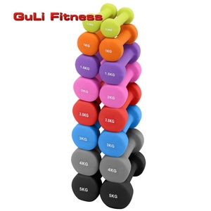 Haltères en fer revêtu de vinyle 3lb 5lb 8lb 10lb <span class=keywords><strong>12lb</strong></span> Haltères souples à prise facile pour la musculation Réhabilitation du corps - Product Image 1