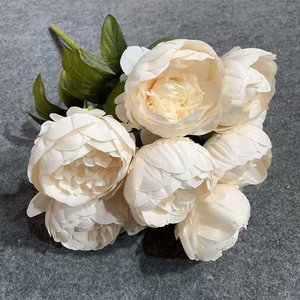 Fleurs artificielles de pivoine de grande taille de haute qualité, personnalisées en usine, vente en gros, fleurs artificielles en vrac pour la décoration de la maison - Product Image 4