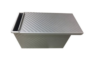 Không dính tráng rãnh Pullman Loaf Pan lò sưởi bánh mì chảo bánh mì nướng thiếc khuôn với nắp - Product Image 4