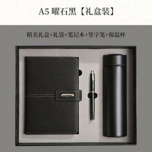 Wholesale Corporate Printed Leather PP Fabric Cover <b>Notebook</b> Gift <b>Sets</b> Bottle Customizable Luxury A3 Diary Box Pen USB - Product Image 2