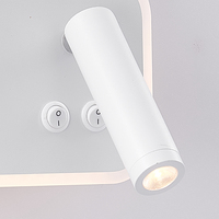 Lit de chevet réglable pour hôtel rotatif avec interrupteur Flexible pliant encastré monté lampe 3W bras oscillant led lecture applique murale