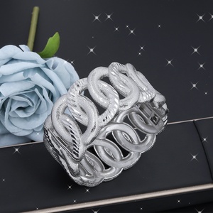 JXX New Charm Jewelry Silver Plated <b>Bangle</b> Brass Charm Bracelet China Factory Wholesale - Product Image 2